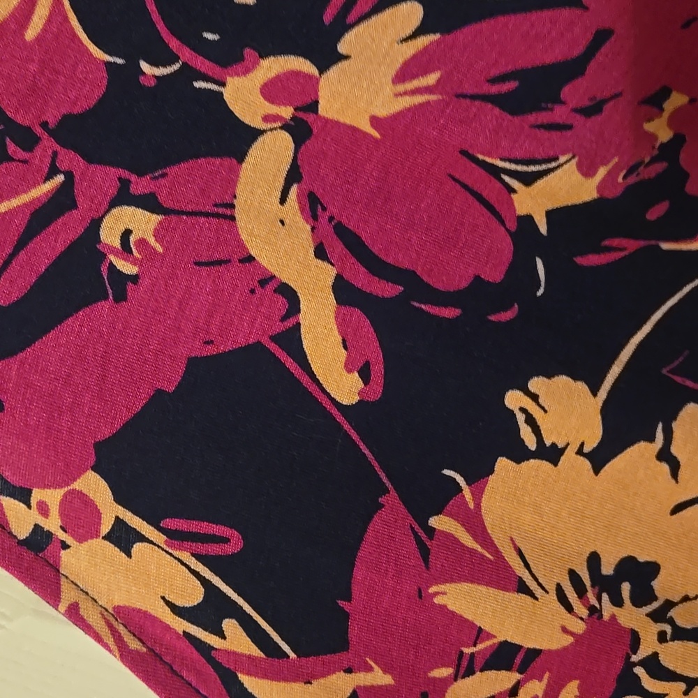 LuLaRoe Floral Midi Dress - SIZE 2XL - Picture 3 of 4